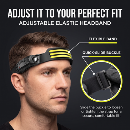 230° Wide-Beam Motion Sensor Headlamp